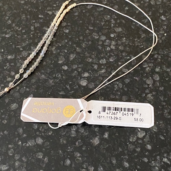 NWT Gorjana labradorite and silver lariat necklace - Picture 7 of 8